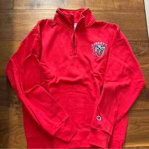 Liberty University Red Men's Zip-Up Sweater